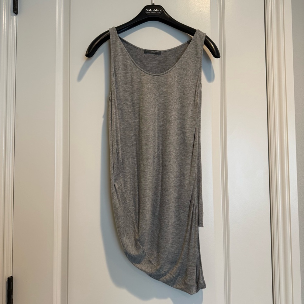 Alexander McQueen Asymmetrical Top - Gray (Rare Color)